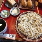 そば屋 凡太 - 料理写真:凡太定食（冷そば・大盛り）
