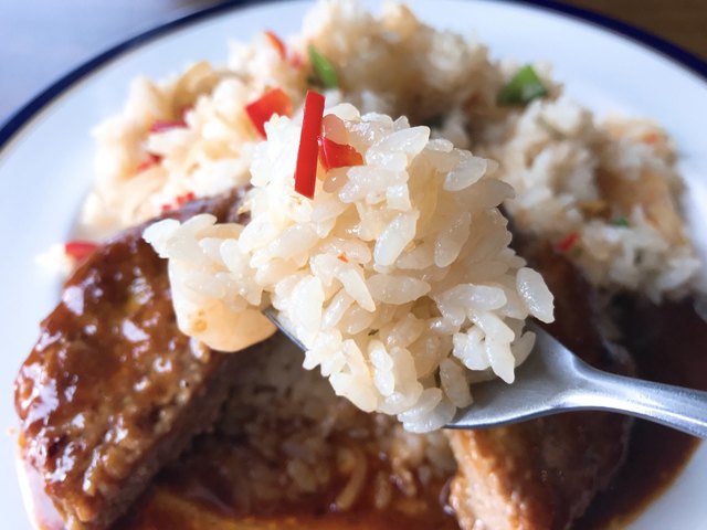 レストラン湖上 - 川辺沖（ハンバーグ）の写真