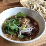 そば舎 あお - たぬきスペシャル アップ