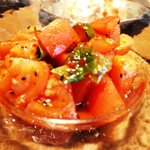 中之島ヤキニク M - 黒ごまトマトさらだ。デザートみたい。