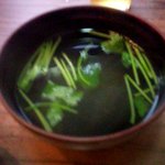 うなぎ　色川 - オボロコブのお吸い物