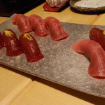 鮨　樋口 - 生本鮪中トロ・生本鮪漬け