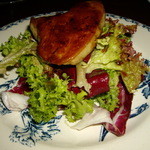 フレッシュがちょうのフォアグラサラダ　１５７５円