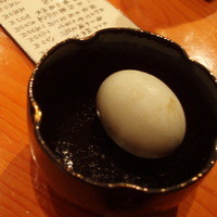 日本料理 たかむら - うす青いにわとりのたまご