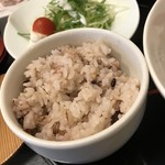 河良 - この日はたまたま雑穀ご飯  