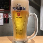 すし吉三平 - 本日数杯目の生ビール