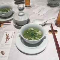 四川豆花飯荘 東京店 - アオサと卵白のスープ