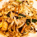 春雷 - 太麺焼きそば