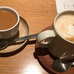 ドータベルカ - 食後のコーヒーと甘味(黒糖ぷりん、きな粉餡のせ)