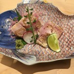 割烹酒亭 三分亭 - のどぐろ半刺し半焼¥3800