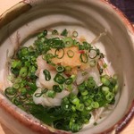 割烹酒亭 三分亭 - 河豚ぶつ葱まぶし¥1500