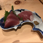 割烹酒亭 三分亭 - キハダ刺し¥900