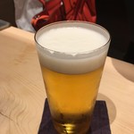 割烹酒亭 三分亭 - 生ビール¥600