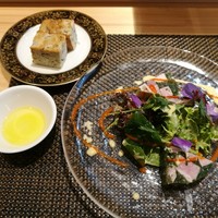 しまなみふれんち Murakami - レモンポークハムとパセリの煮こごり＆シーザーサラダ、瀬戸内ひじきを練り込んだフォカッチャ