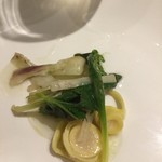 ウシマル - ウド、こごみ、筍穂先、雉のつくね