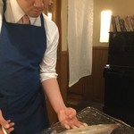 ウシマル - 活イカを見せて下さった