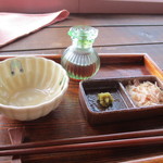 ティーショップ夕日 - 八女茶を食べるセット