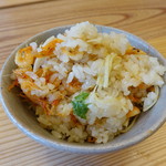 柚木元 - 桜海老と筍、木の芽、花山椒の炊き込みご飯