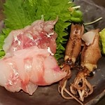 飲んべぇ食堂 らくだ屋 - お刺身三点盛り(ハーフ)
