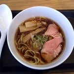 北海道スカイテラス MINORI - しょう油ラーメン♪その場で作ってくれます(*^^*)ﾜｸﾜｸ