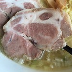 たけや - 塩ラーメン650円 大盛120円増し チャーシュートッピング100×2