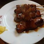 鳥辰 - レバー(150円)×2、ハツ(150円)×2