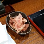 そば くら富 - 酒のあてにも本枯れ節の厚削り