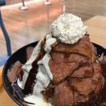 ローストビーフ星 - ローストビーフ丼(メガ盛り)パルマンティエ､バルサミコヨーグルトソース