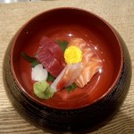 和三條 かた岡 - ２段目は、お造り。