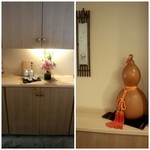 和三條 かた岡 - 花や、瓢箪が飾られています！