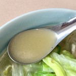 中華レストラン 東東 - 塩タンメン　スープアップ
