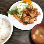 味よし食堂 - あじよし秘伝味噌焼バラ肉定食。800円
      