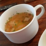 cafe 自休自足 - セットのスープです。