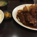とんかつ ひろ喜 - 特選ロースとんかつ定食 特大（￥1050）