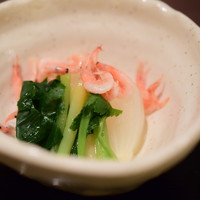 目黒の和食 さとう - 【鯛茶漬け＠税込1,200円】新玉葱のおひたし