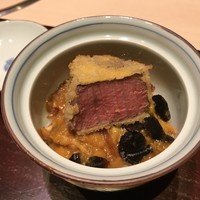 西麻布けんしろう - ヒレカツ丼 トリュフの玉子とじで
