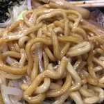 蔦重 - 唐丸そば 麺アップ