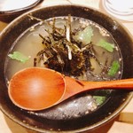 鳥しき - 2018.4.  鶏スープのお茶漬け