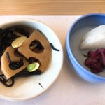 食べるお宿 浜の湯 - 煮物、漬物