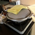 食べるお宿 浜の湯 - 味噌汁鍋