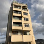 食べるお宿 浜の湯 - ホテル横から