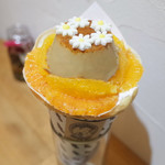 クレープリー チロル - 柑橘とGLAUBELL COFFEEのコーヒープリン(1200円)