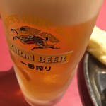 インドレストラン ガンジス - 生中(*´ω`*)一番搾り