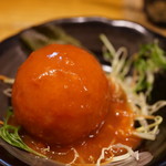 浜料理 侍 - トマトの天ぷら