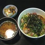 じびえ - 京赤じどりのポン丼定食（900円）