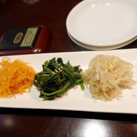 焼肉 にくだらけ - ナムル盛り合わせ