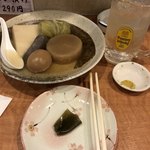 えがおひろば - おでん６種、850円。角ハイボール、400円。