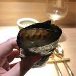 銀座 盡 - 炭火焼太刀魚の海苔巻～
