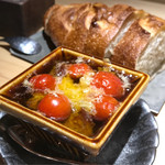 銀座 盡 - ホタルイカ、トマト