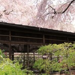 お食事を予約してる方の予約席　花に囲まれています